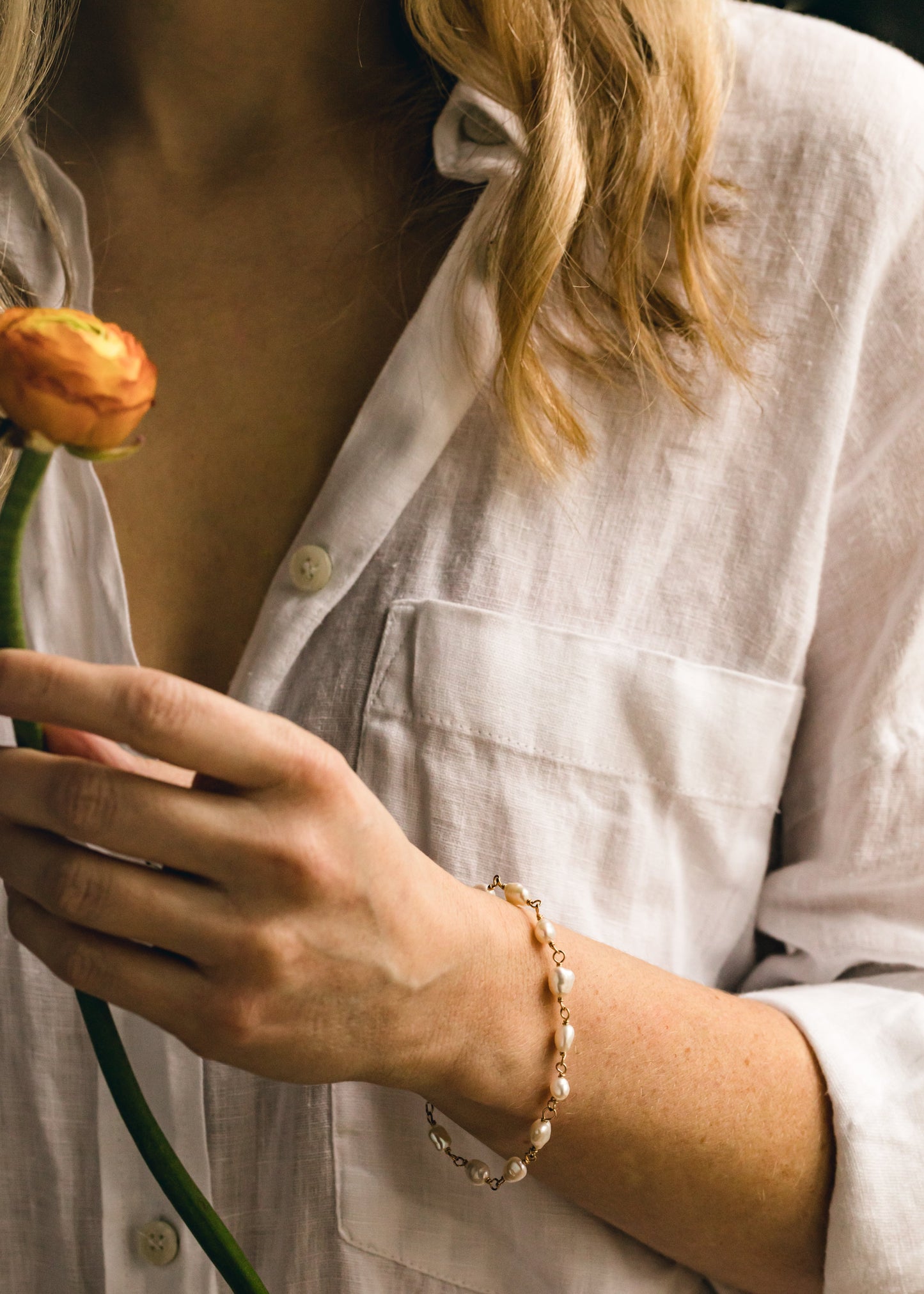 Keshi Pearl Bracelet