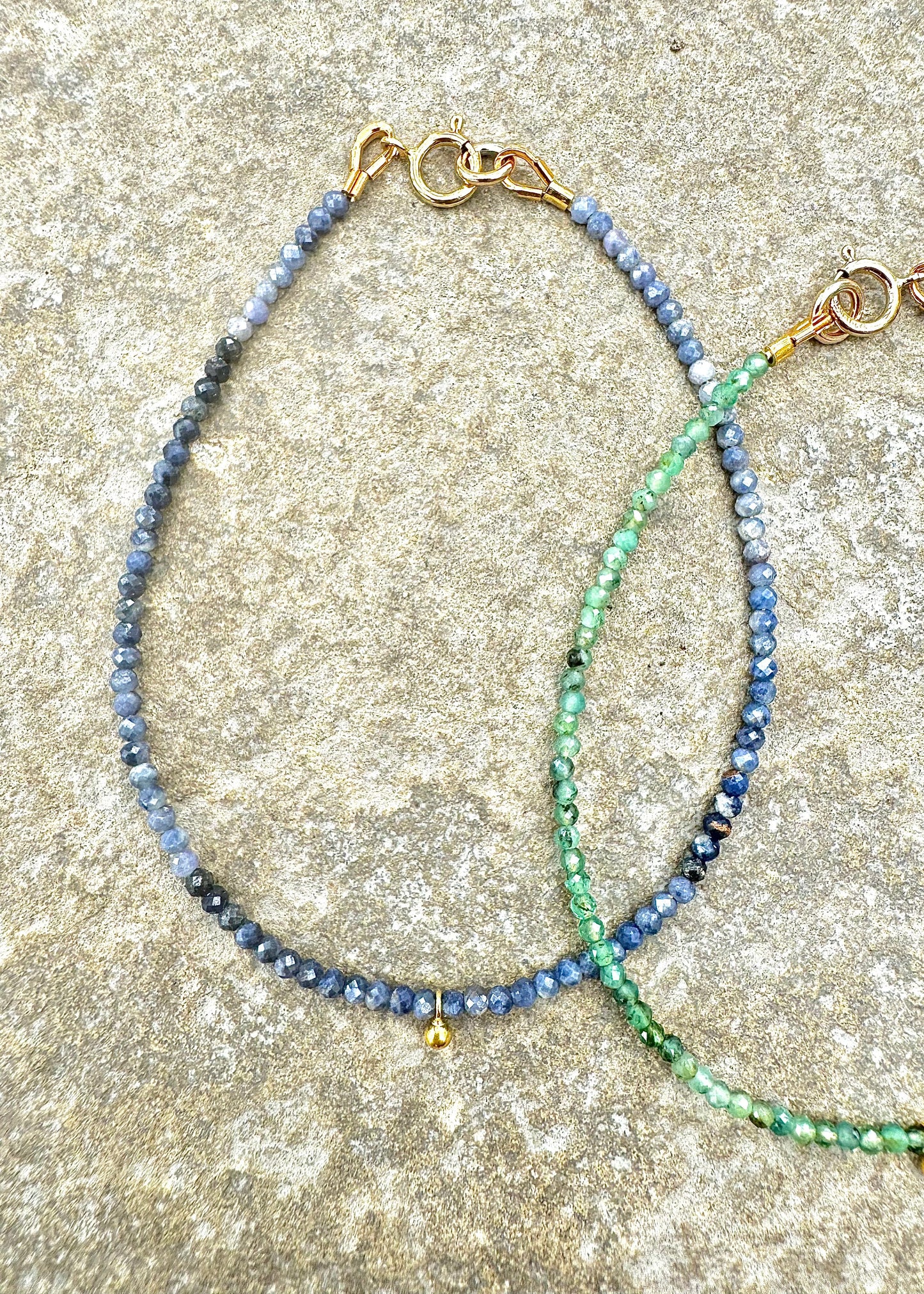 Blue Sapphire Beaded Bracelet