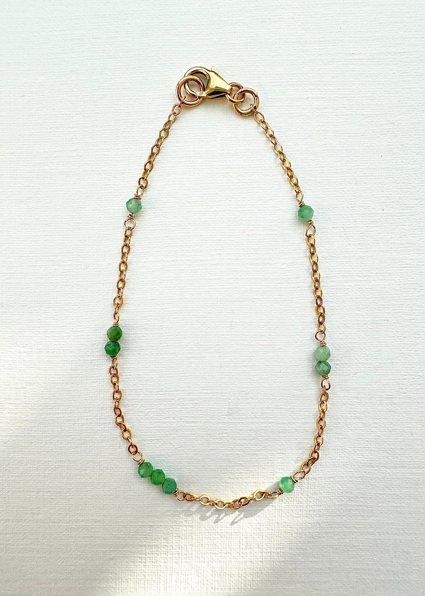 Emerald Chain Bracelet