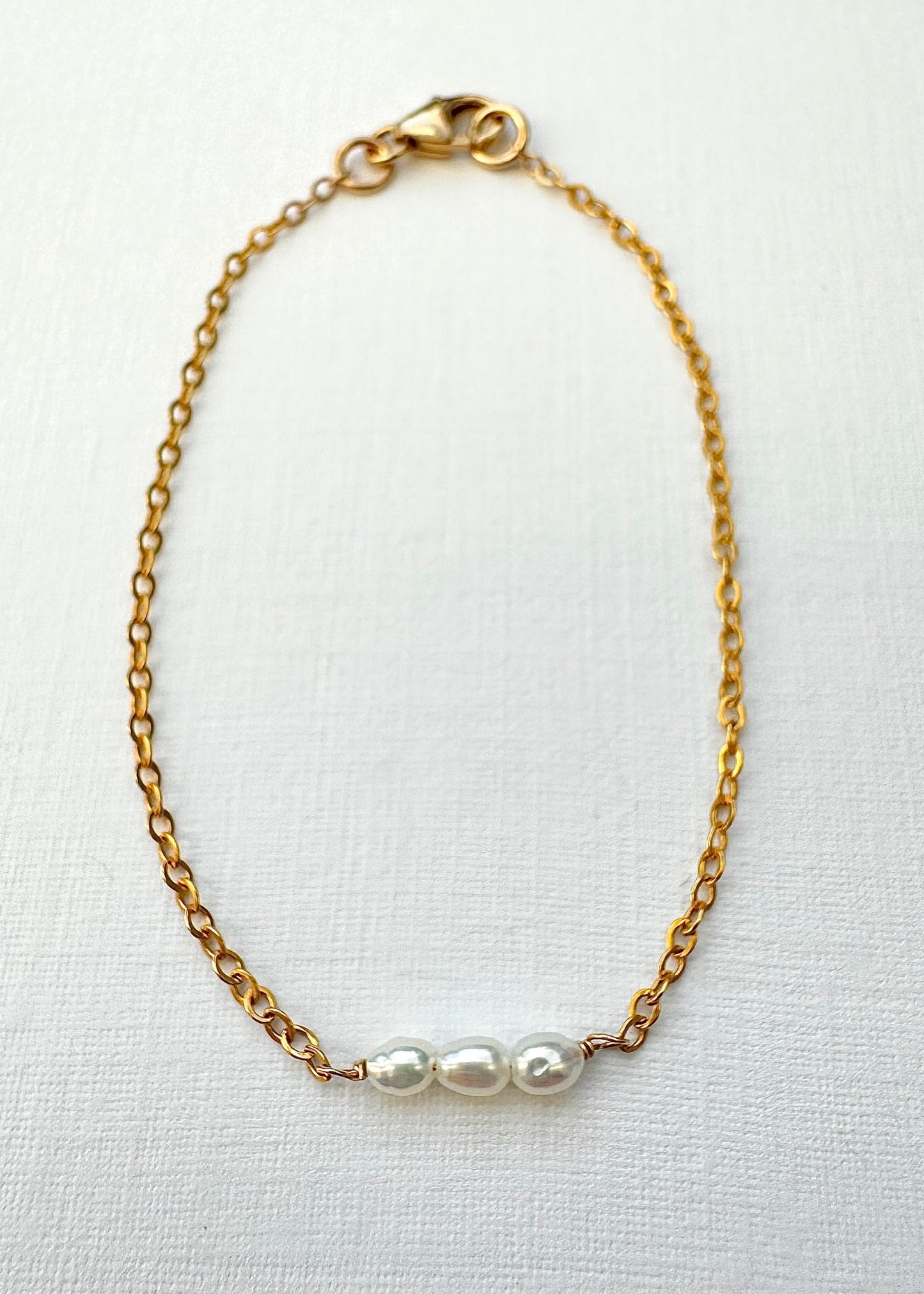 Seed Pearl Bar Bracelet