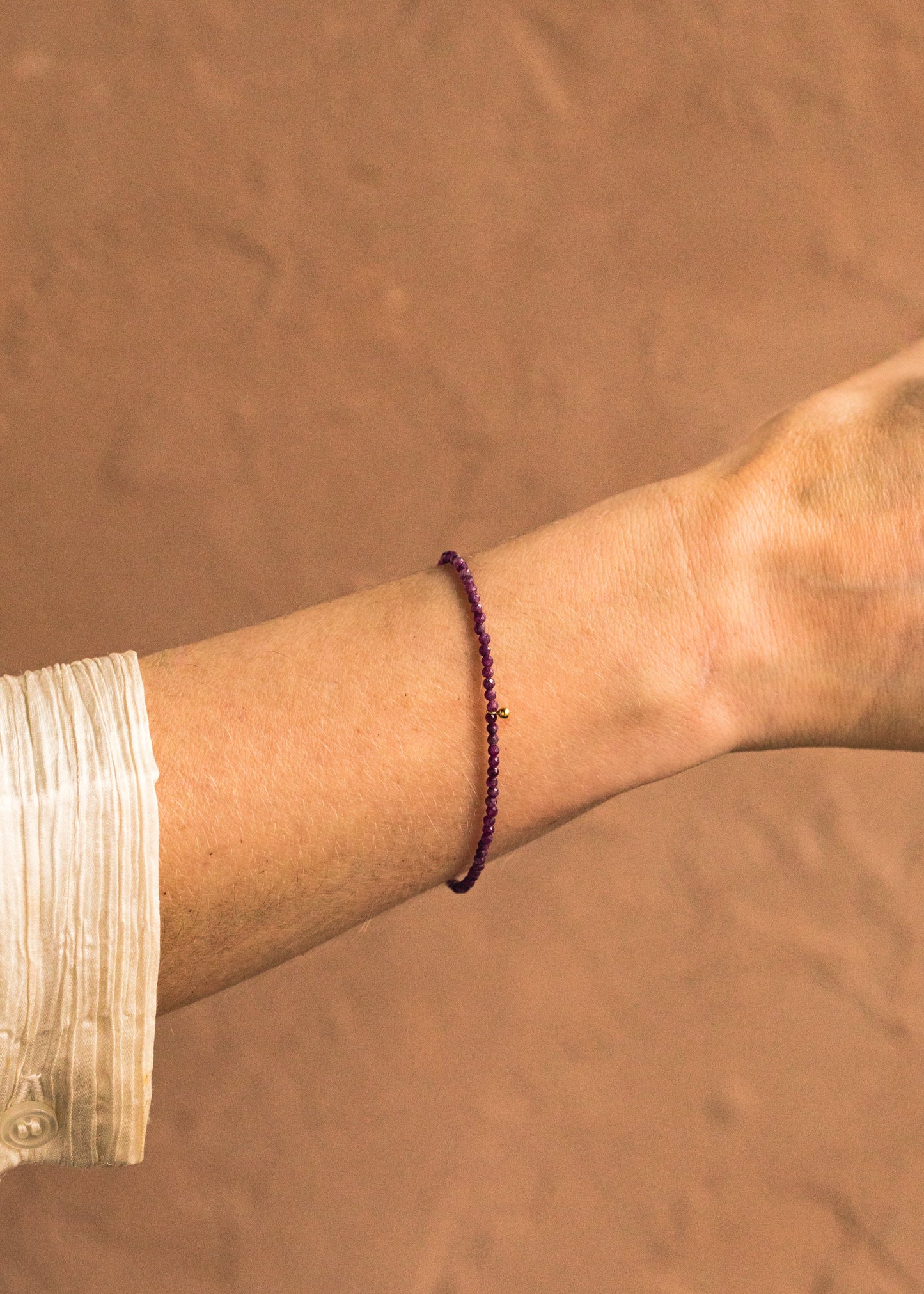 Ruby Beaded Bracelet