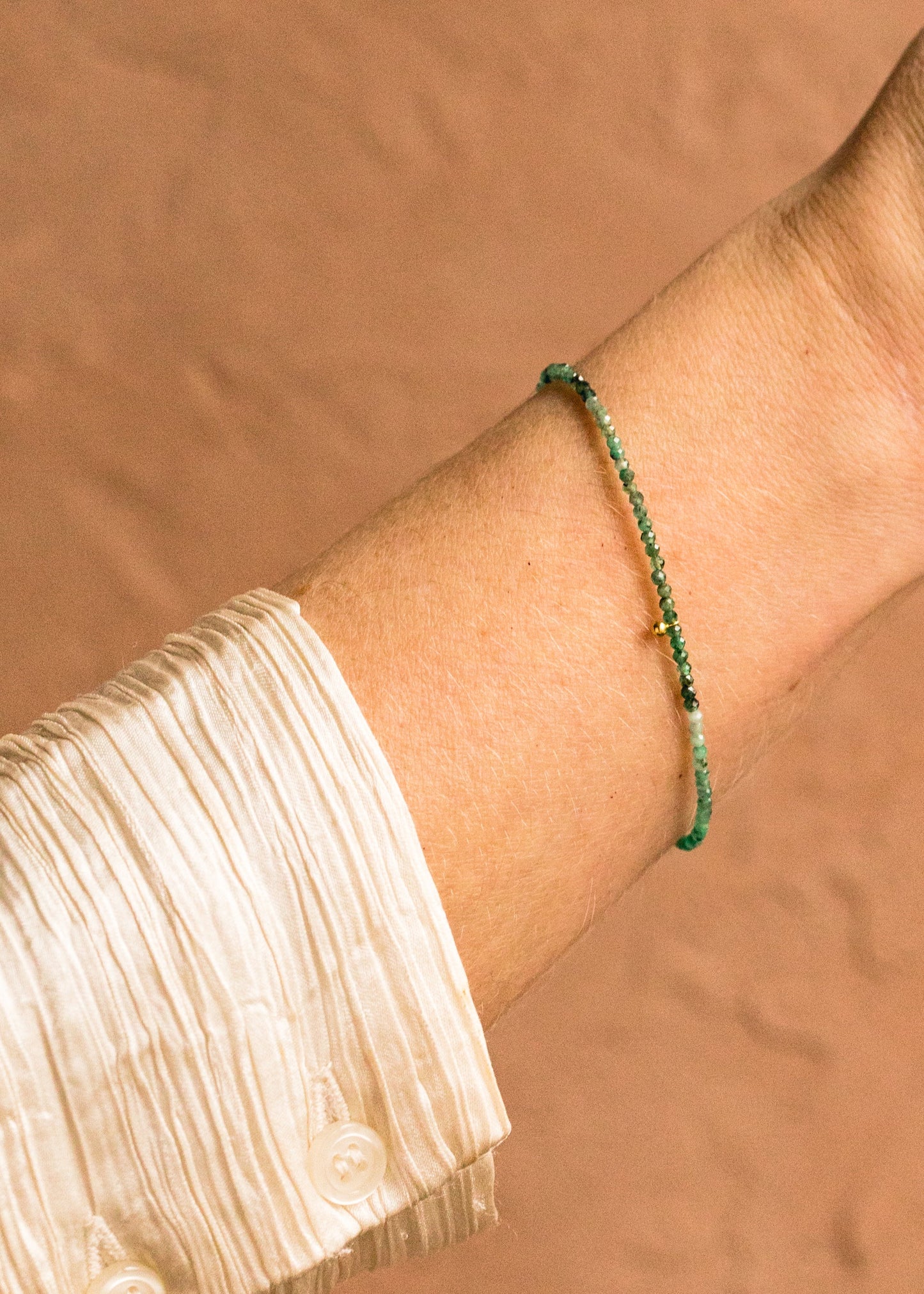 Emerald Beaded Bracelet