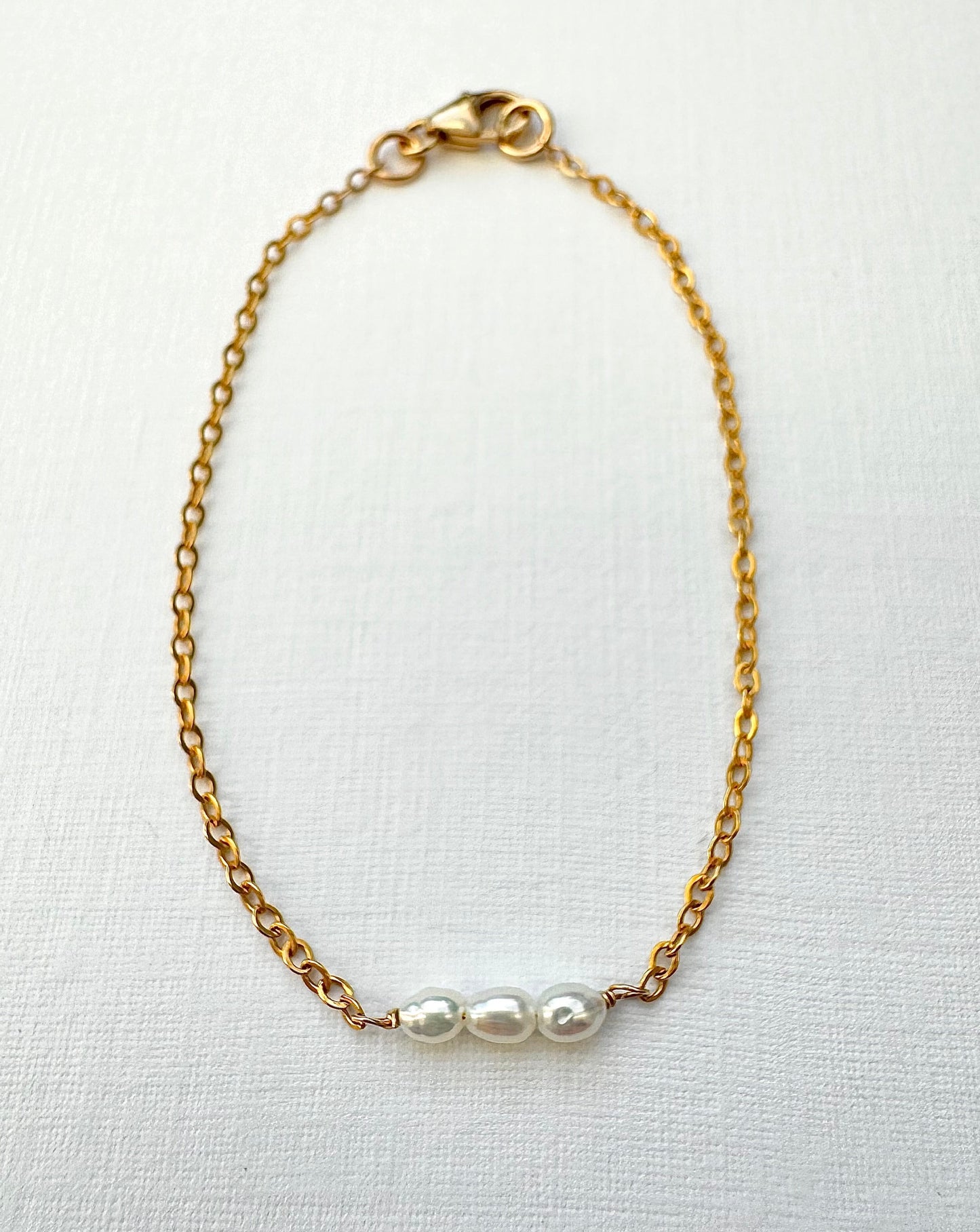 Seed Pearl Bar Bracelet